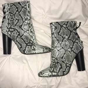 Snakeskin boots